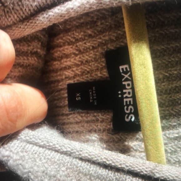 Tan express mock neck sweater size XS - Picture 3 of 6